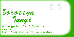 dorottya tangl business card